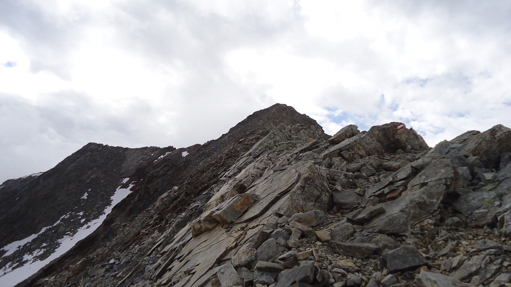 View toward the summit of Monte Vago.