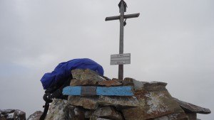 Summit cross of Monte Vago.