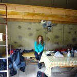 Ivana enjoying inside the refuge.