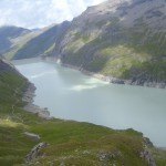 Dix lake (Grande Dixence) from the route over Route over Rochers du Bouc.