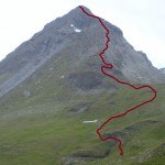 Route over Rochers du Bouc (3314 m).