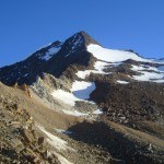 View from Zwischbergen pass (3268 m) toward the summit. View from Zwischbergen pass (3268 m) toward the summit.