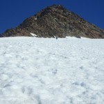 On the south-east face of Weissmies.
