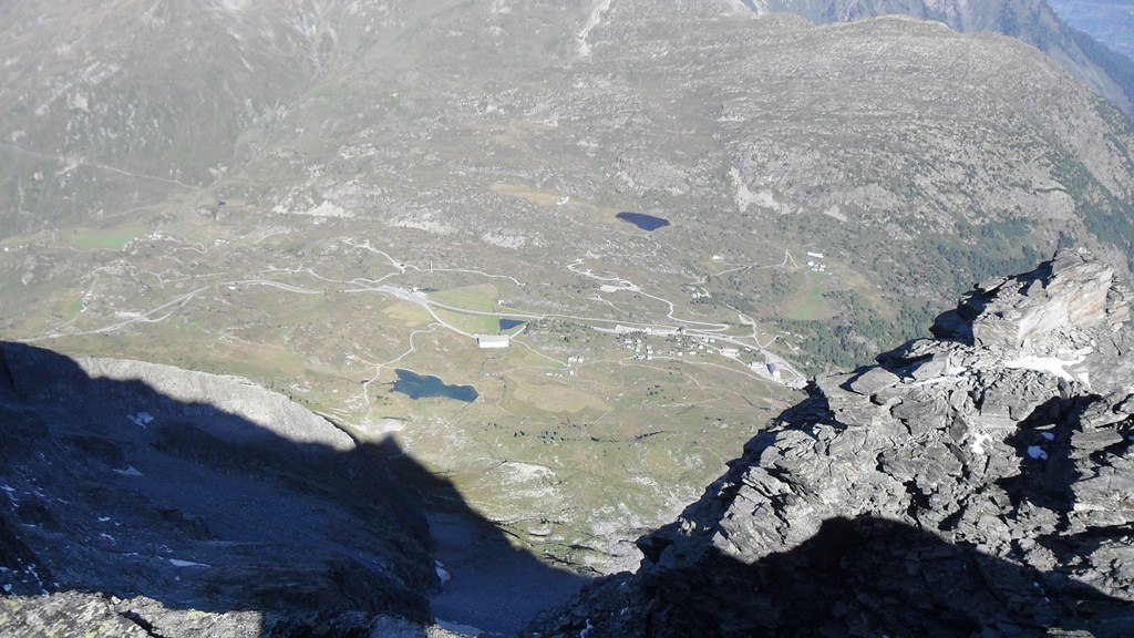 Simplon pass, view from the summit.