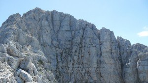 Jof di Montasio - view of the summit.