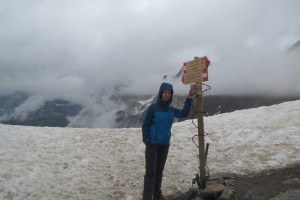 Jelena at Zebru pass.