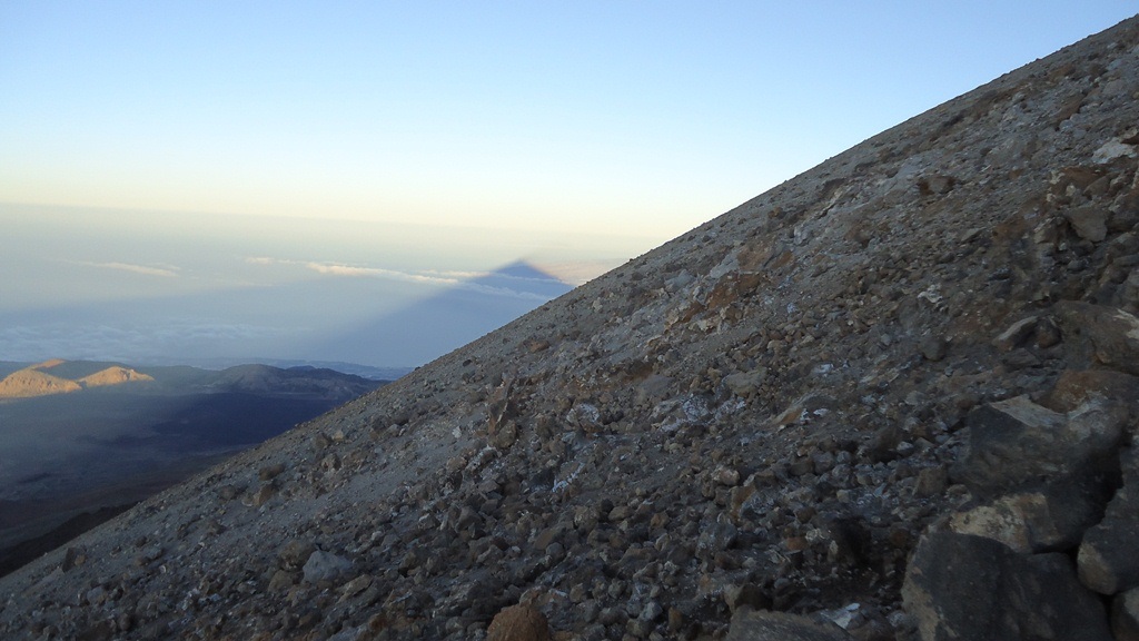 Shadow of Teide, from my second climb.