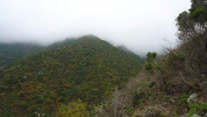 Anaga mountains in clouds as usual.