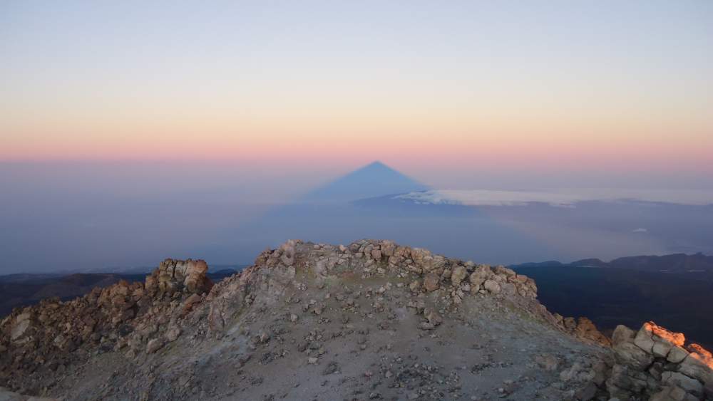 Mount Teide Tenerife - shadow of teide