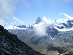 Platthorn and Mettelhorn - matterhorn seen from platthorn