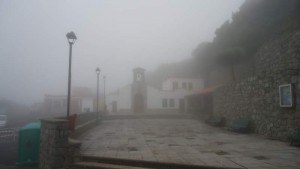 A church in clouds. Las casas de la Cumbre.