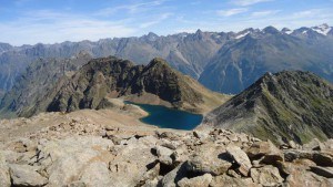 Schwarz lake seen from the summit.