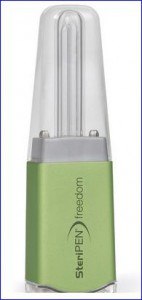 Check on Amazon. SteriPen Freedom Water Purifier.