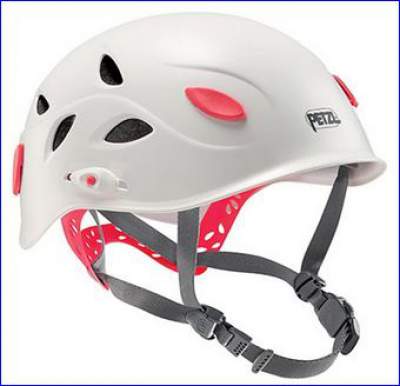 Petzl Elia climbing helmet for women.