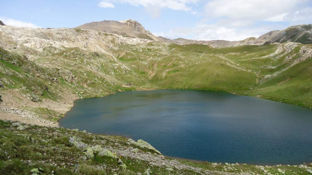 Refuge at the lake (at 2606 meters above the sea) on Monte Breva.