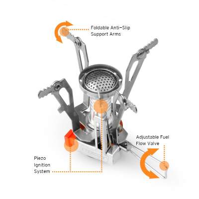 The most important elements of the stove.