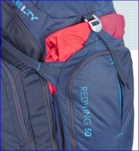 Stash pocket with buckle in the new Kelty Redwing 50. 