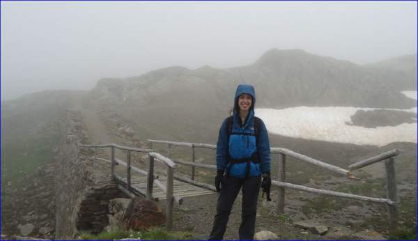 My daughter Jelena On Gavia Pass, Italian Alps. 