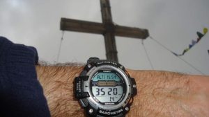 My Casio: almost perfect altitude measurement.