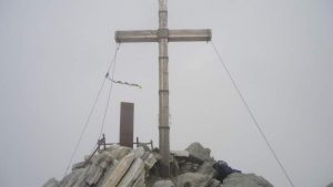 The summit cross.