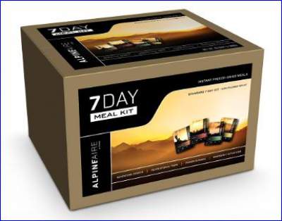 7 day backpacking meal kit.