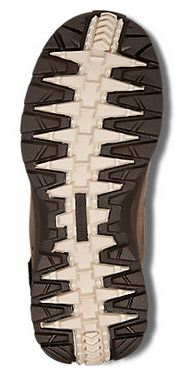 The outsole with a dual density rubber compound, ColdHold Technology.