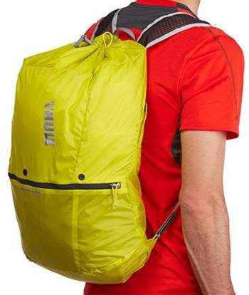 The daypack created from the removable lid.