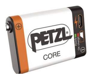 Petzl CORE rechargeable battery.