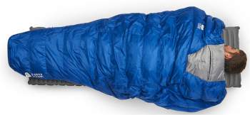 Backcountry quilt as a great tool for belly sleepers.