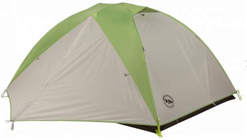 This is the tent with the fly and closed vestibules. Observe the vents on the top.