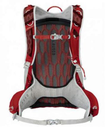 The suspension system with the accordion type back foam padding and the mesh.