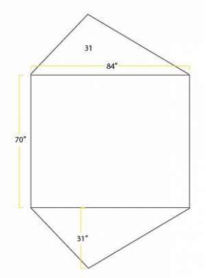 The Meteor 3 floor plan and dimensions.