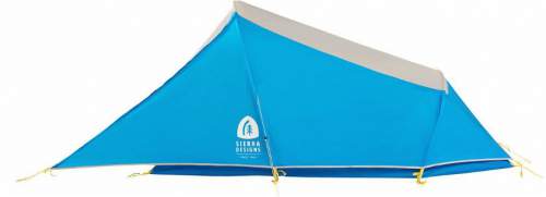 Non-freestanding tent with a full coverage fly.