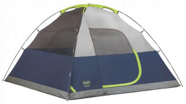 Here is the tent shown without the fly so you can see the poles in sleeves.