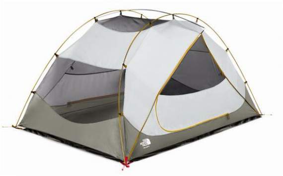 The North Face Talus 4 Tent shown without the fly.