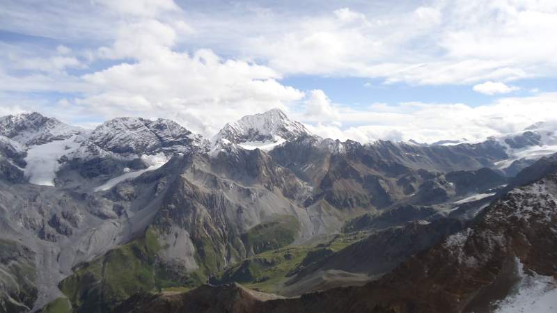 Konigspitze (Gran Zebru) seen from the summit.