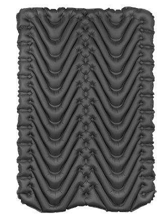 This is the Klymit Insulated Double air pad, bottom view.