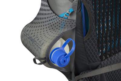 Dual access side pockets and inside out compression straps.