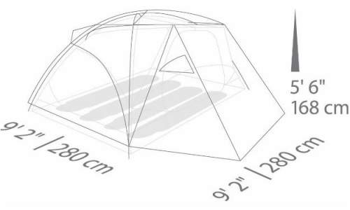 The floor plan and dimensions.