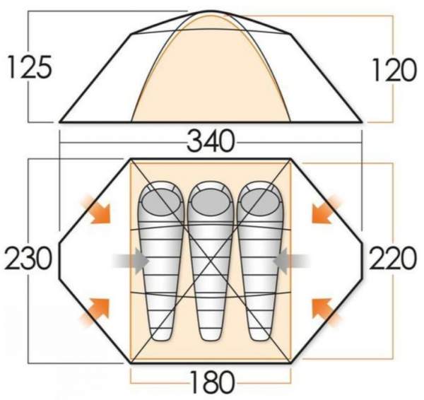 The floor plan and dimensions.