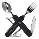 Gentlemen's Hardware Camping Cutlery Spoon and Fork Folding Utensil Multitool