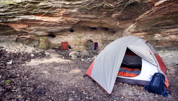 The Lynx 2 tent in the camp.