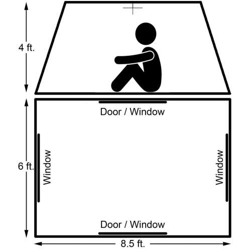 The most important dimensions and the floor plan.