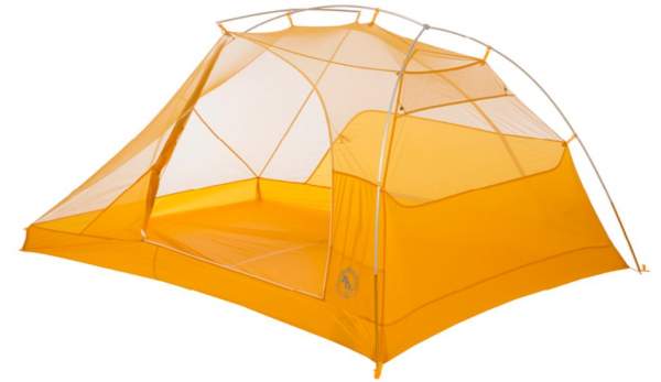 The tent without fly showing its freestanding structure.