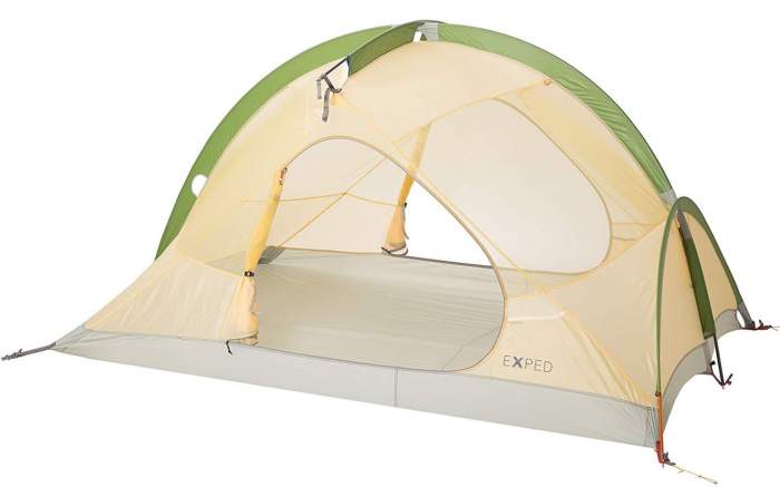 Exped Mira II HL Tent shown without fly