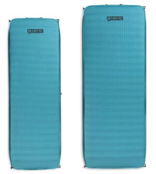 NEMO Roamer Self-Inflating Sleeping Pad in two sizes.