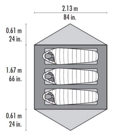 The most important dimensions and the floor plan.