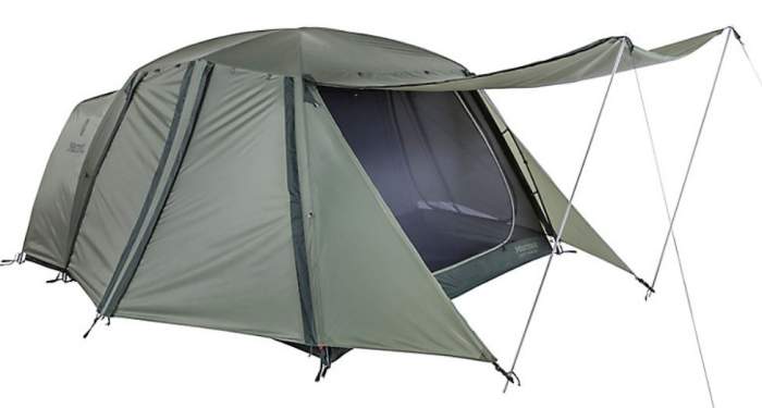 Marmot Guest House 4 Person Tent Review 2 Rooms 4 Doors Mountains For Everybody