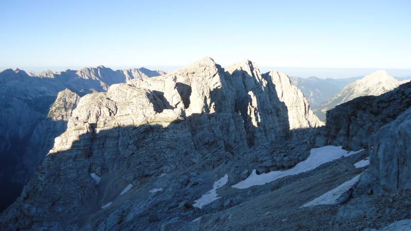 Planja Pass where the route from Vrsic joins this route.