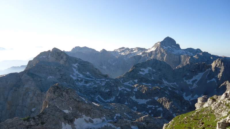 Triglav as seen from the summit of Razor.